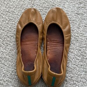 Tieks tan Leather Ballet Flats